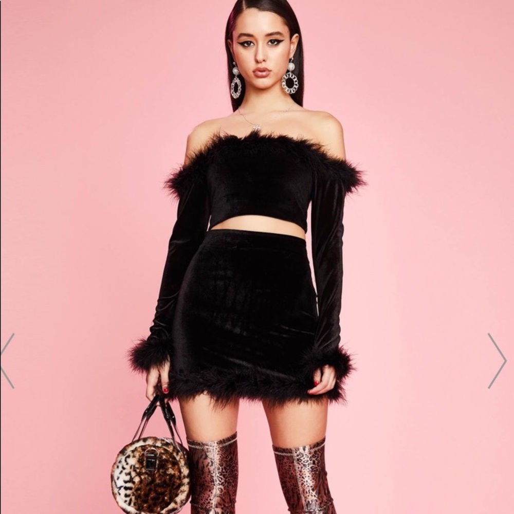 Dolls Kill Sugar Thrillz Top & Skirt Set